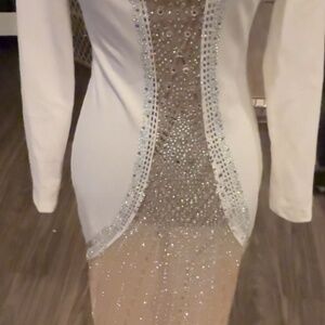 Mesh white gown